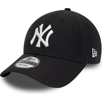 New Era Curved Brim 9FORTY Diamond Era Essential New York Yankees MLB Navy Blue Adjustable Cap