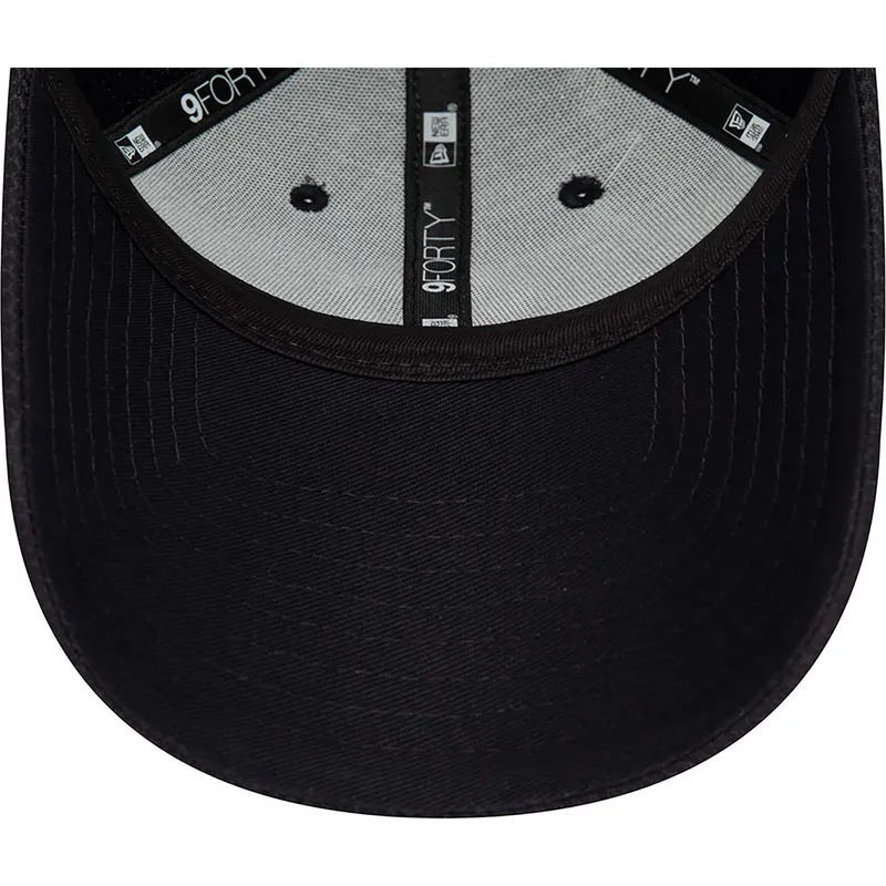 marineblaue-verstellbare-curved-cap-9forty-diamond-era-essential-der-new-york-yankees-mlb-von-new-era