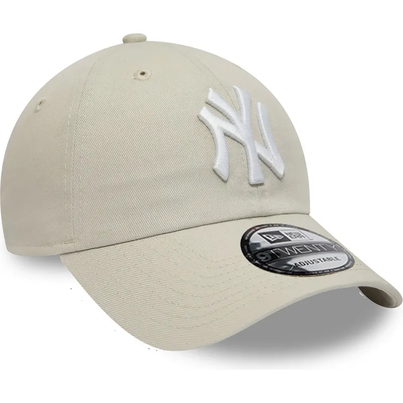 cap-zaoblena-beige-adjustable-strap-9twenty-league-essential-new-york-yankees-mlb-new-era