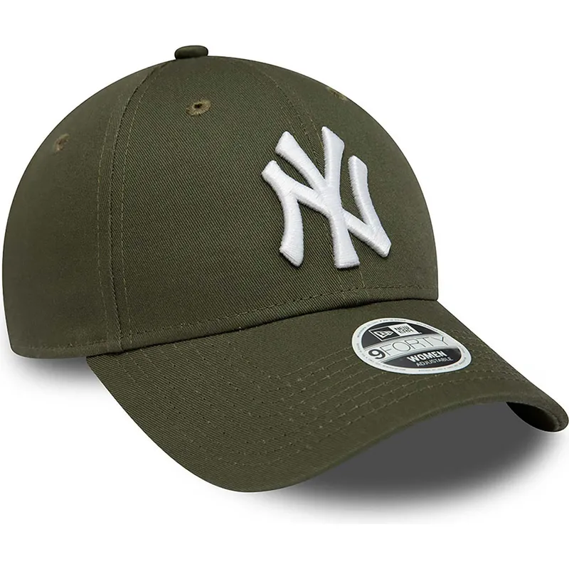 siltovky-zaoblena-zelena-nastavitelny-pasik-9forty-league-essential-new-york-yankees-mlb-new-era