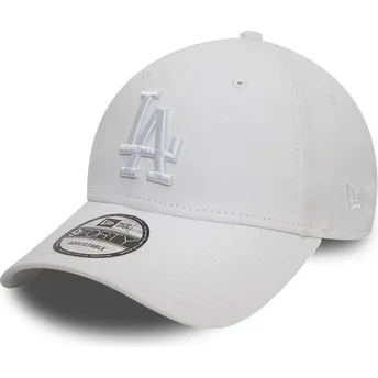 Šiltovka zaoblená biely nastaviteľný pásik 9FORTY League Essential Los Angeles Dodgers MLB New Era