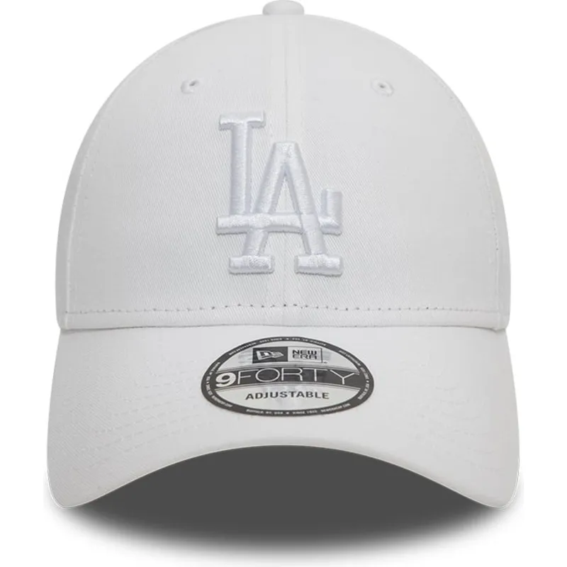 cap-zaoblena-white-adjustable-strap-9forty-league-essential-los-angeles-dodgers-mlb-new-era