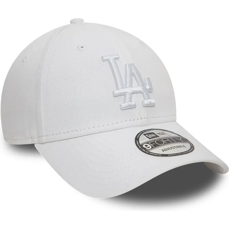 cap-zaoblena-white-adjustable-strap-9forty-league-essential-los-angeles-dodgers-mlb-new-era