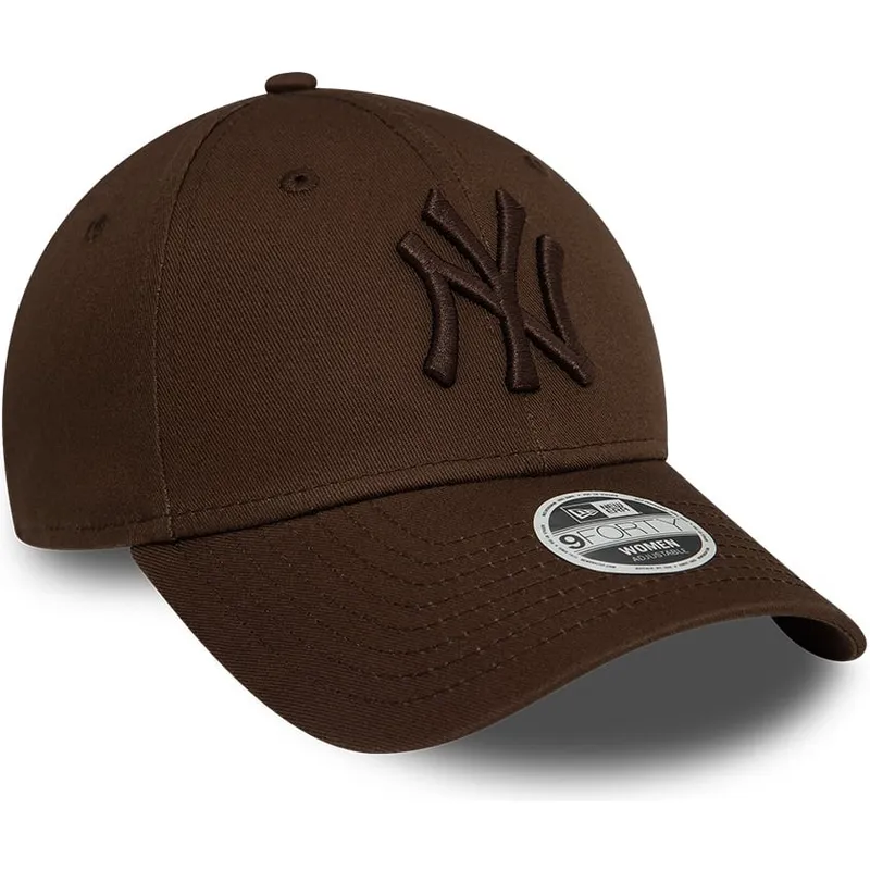 cap-zaoblena-brown-adjustable-strap-9forty-league-essential-new-york-yankees-mlb-new-era cap-zaoblena-brown-adjustable-strap-9forty-league-essential-new-york-yankees-mlb-new-era
