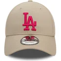 siltovka-zaoblena-bezova-nastavitelny-rosa-9forty-league-essential-los-angeles-dodgers-mlb-new-era
