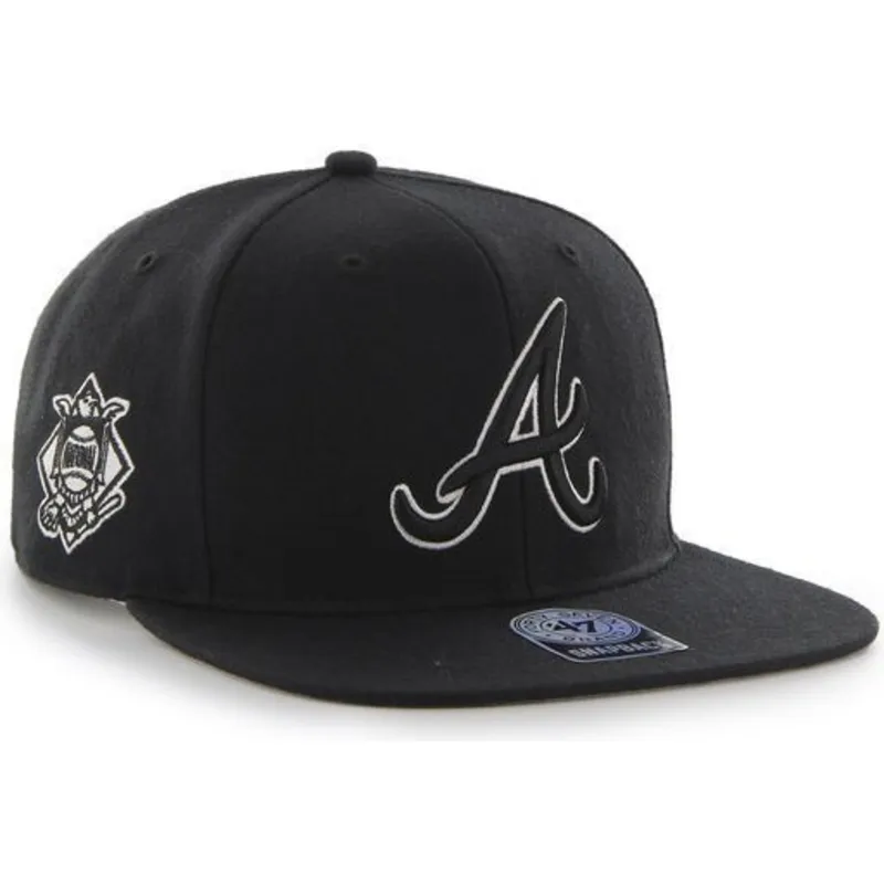 siltovka-rovna-cierna-snapback-atlanta-braves-mlb-47-brand