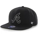 siltovka-rovna-cierna-snapback-atlanta-braves-mlb-47-brand