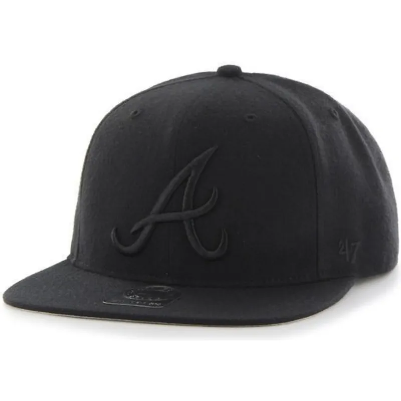 siltovka-rovna-cierna-snapback-atlanta-braves-mlb-47-brand