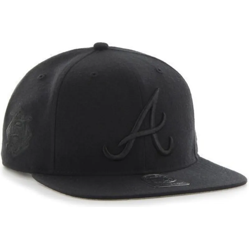 siltovka-rovna-cierna-snapback-atlanta-braves-mlb-47-brand