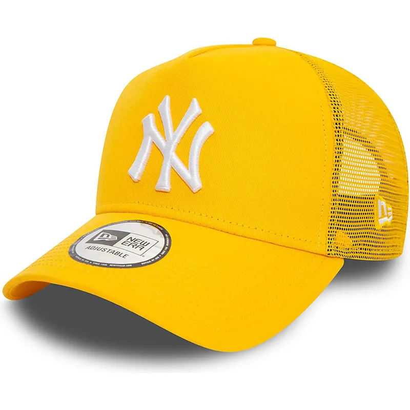siltovka-zaoblena-zlta-snapback-a-frame-league-essential-new-york-yankees-mlb-new-era