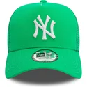 siltovka-zaoblena-zelena-snapback-a-frame-league-essential-new-york-yankees-mlb-new-era