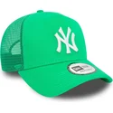 siltovka-zaoblena-zelena-snapback-a-frame-league-essential-new-york-yankees-mlb-new-era