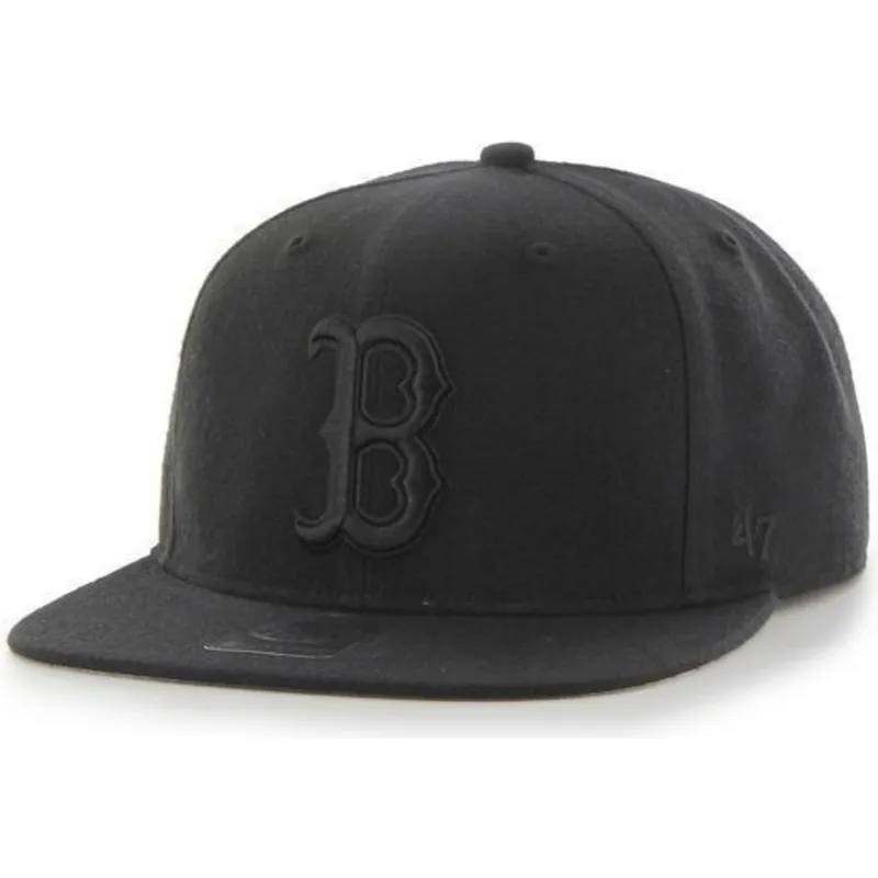 siltovka-rovna-cierna-snapback-boston-red-sox-mlb-47-brand