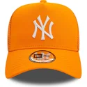 new-era-new-york-yankees-mlb-a-frame-league-essential-orangefarbene-trucker-kappe