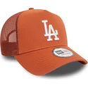 siltovka-zaoblena-hneda-snapback-a-frame-league-essential-los-angeles-dodgers-mlb-new-era