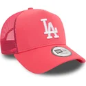 siltovka-zaoblena-ruzova-snapback-a-frame-league-essential-los-angeles-dodgers-mlb-new-era