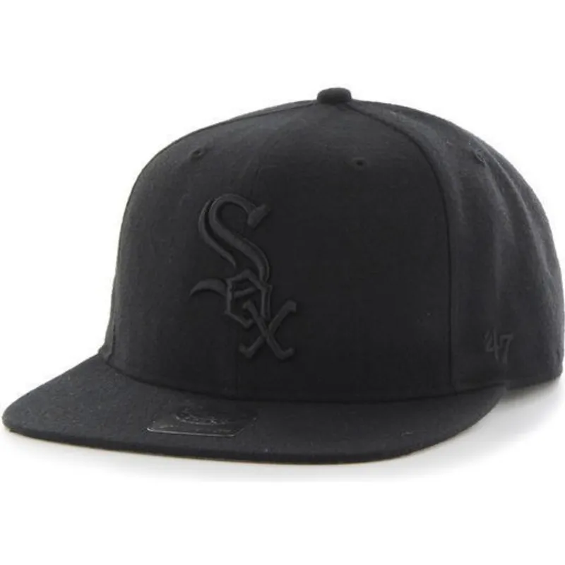 siltovka-rovna-cierna-snapback-chicago-white-sox-mlb-47-brand