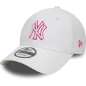 siltovka-zaoblena-biely-nastavitelny-rosa-9forty-team-outline-new-york-yankees-mlb-new-era