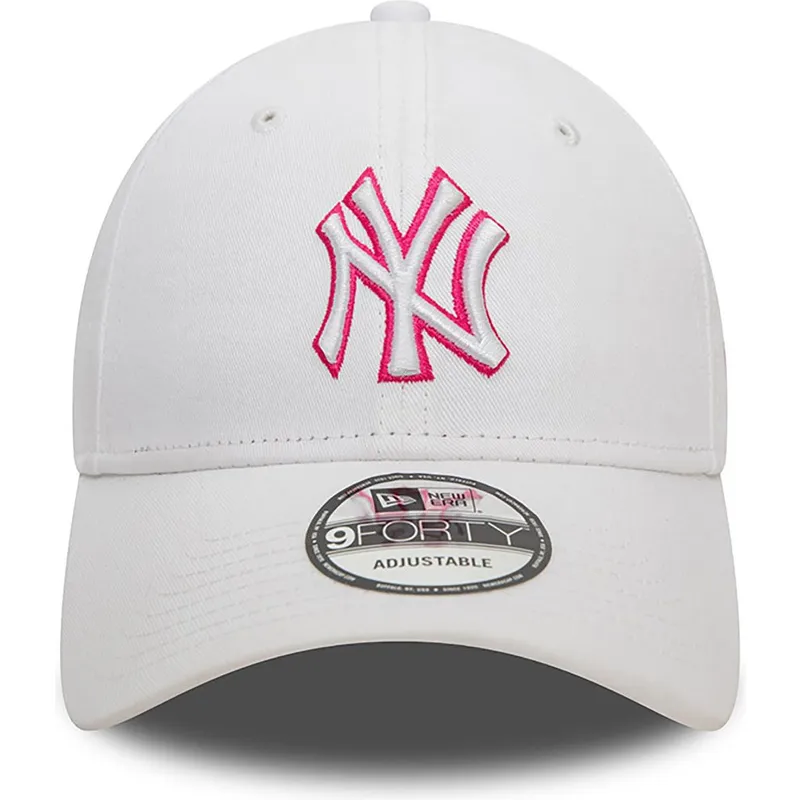 siltovka-zaoblena-biely-nastavitelny-rosa-9forty-team-outline-new-york-yankees-mlb-new-era