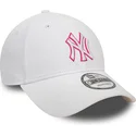 siltovka-zaoblena-biely-nastavitelny-rosa-9forty-team-outline-new-york-yankees-mlb-new-era