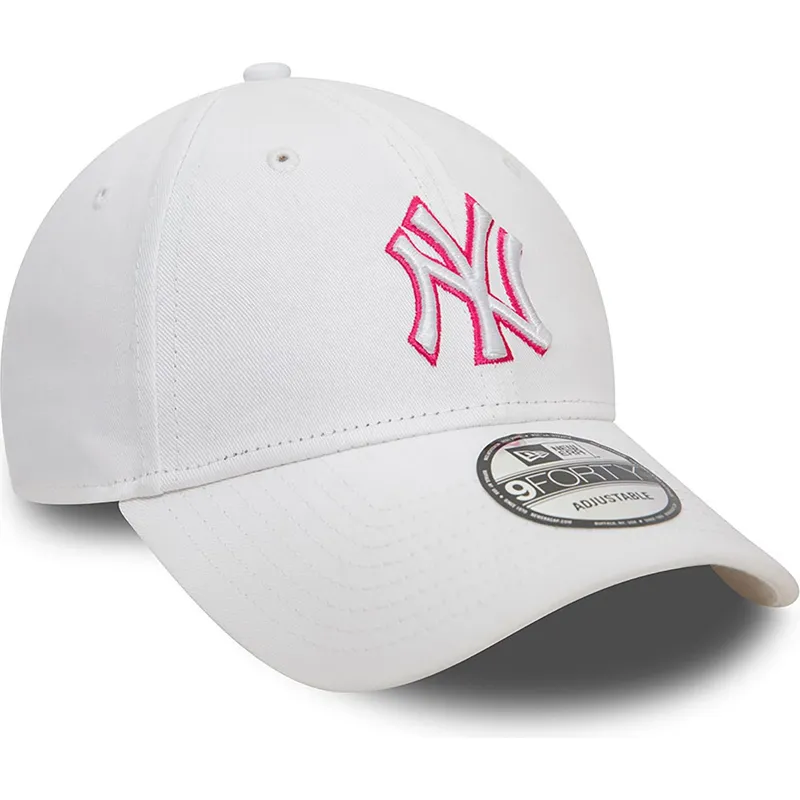 siltovka-zaoblena-biely-nastavitelny-rosa-9forty-team-outline-new-york-yankees-mlb-new-era