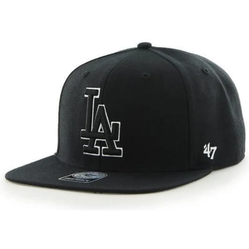 siltovka-rovna-cierna-snapback-los-angeles-dodgers-mlb-47-brand
