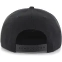schwarze-snapback-cap-mit-flachem-schirm-und-schwarzem-los-angeles-dodgers-mlb-logo-von-47-brand-sure-shot