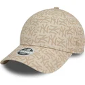 siltovka-zaoblena-bezova-nastavitelny-9forty-monogram-new-york-yankees-mlb-new-era