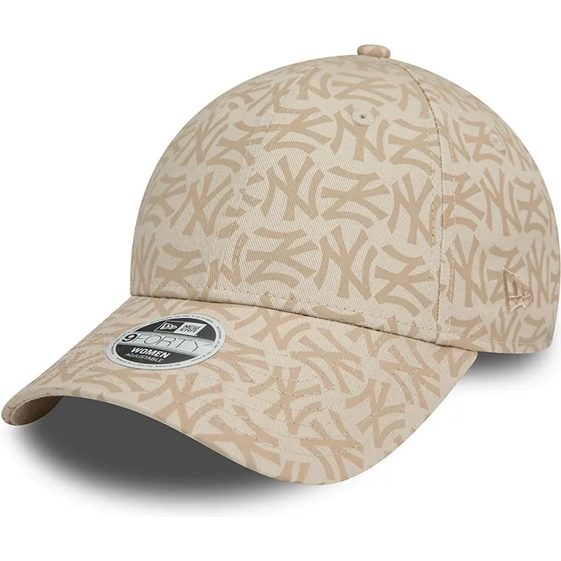 siltovka-zaoblena-bezova-nastavitelny-9forty-monogram-new-york-yankees-mlb-new-era