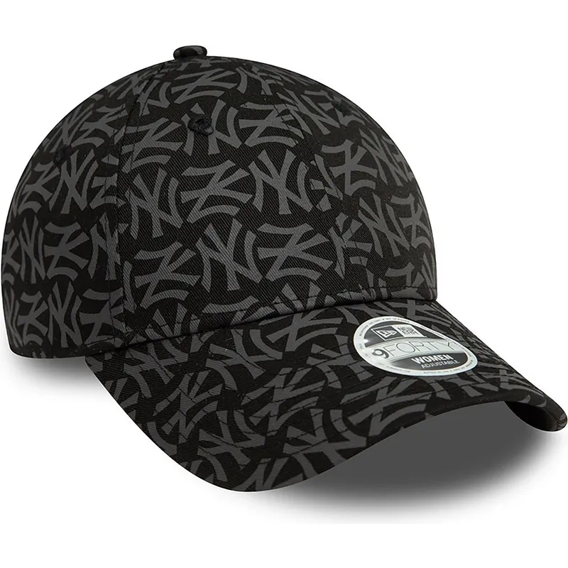 siltovky-zaoblena-cierna-nastavitelny-pasik-9forty-monogram-new-york-yankees-mlb-new-era