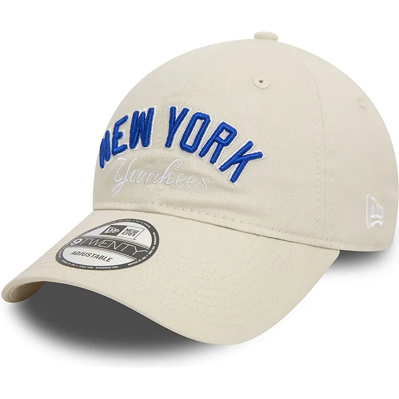 cap-zaoblena-beige-adjustable-strap-9twenty-wordmark-new-york-yankees-mlb-new-era