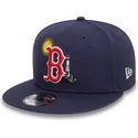 siltovka-rovna-tmavomodra-snapback-9fifty-summer-icon-boston-red-sox-mlb-new-era