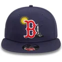 siltovka-rovna-tmavomodra-snapback-9fifty-summer-icon-boston-red-sox-mlb-new-era