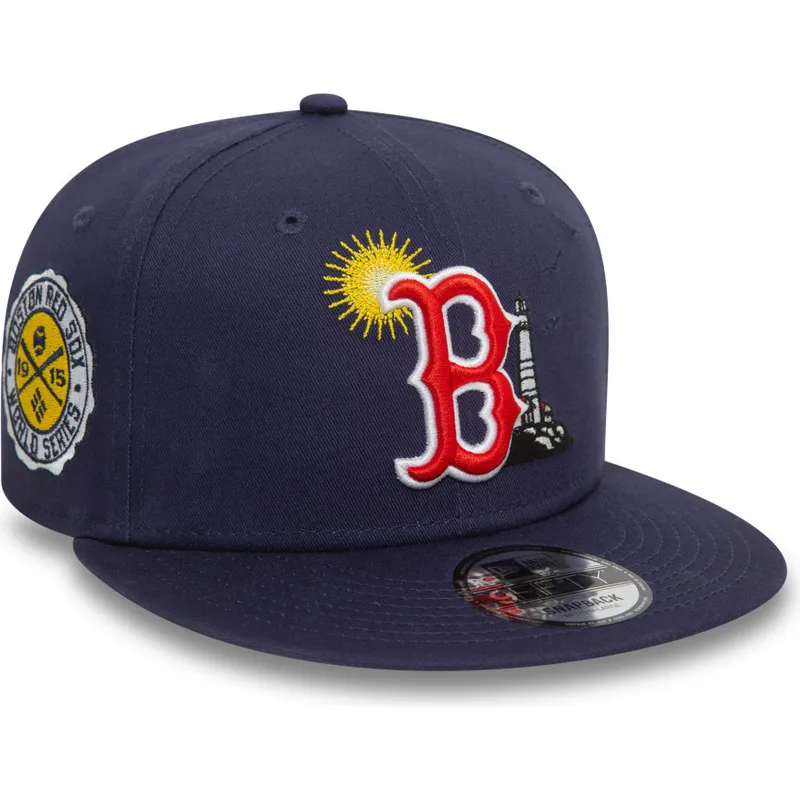 siltovka-rovna-tmavomodra-snapback-9fifty-summer-icon-boston-red-sox-mlb-new-era