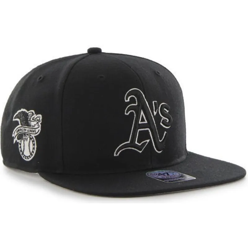 siltovka-rovna-cierna-snapback-oakland-athletics-mlb-47-brand