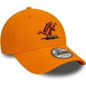 new-era-curved-brim-9forty-hot-dog-character-orange-adjustable-cap