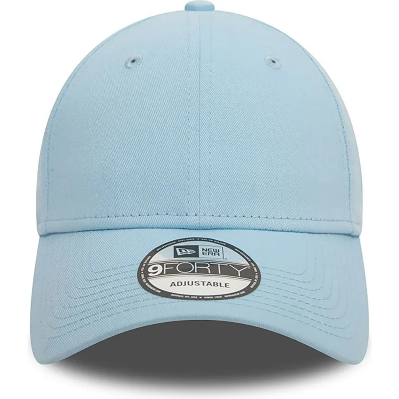 hellblaue-verstellbare-curved-cap-9forty-essential-von-new-era