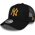 siltovka-zaoblena-cierna-snapback-a-frame-metallic-new-york-yankees-mlb-new-era