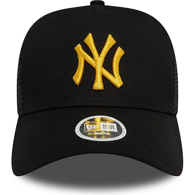 siltovka-zaoblena-cierna-snapback-a-frame-metallic-new-york-yankees-mlb-new-era