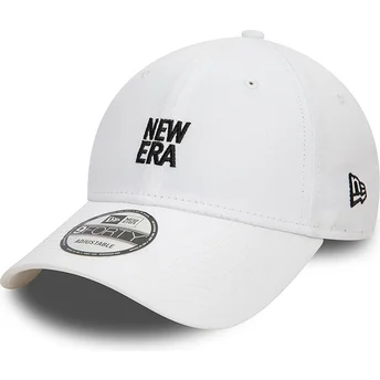 Weiße verstellbare Curved Cap 9FORTY von New Era