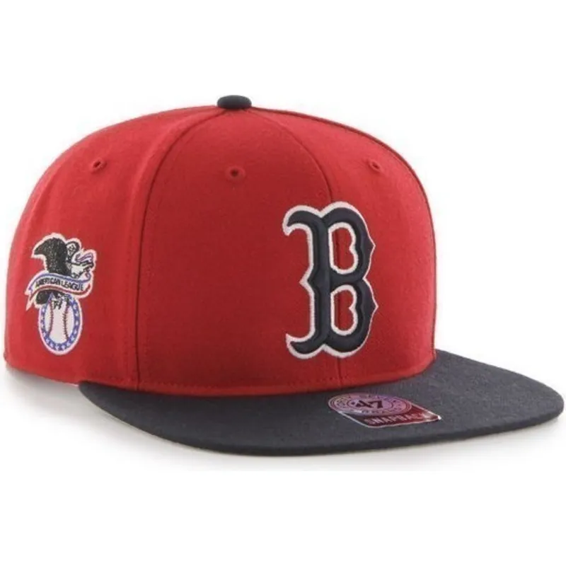 siltovka-rovna-cervena-snapback-boston-red-sox-mlb-47-brand