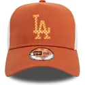 siltovka-zaoblena-hneda-snapback-a-frame-seasonal-infill-los-angeles-dodgers-mlb-new-era
