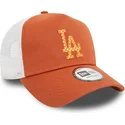 siltovka-zaoblena-hneda-snapback-a-frame-seasonal-infill-los-angeles-dodgers-mlb-new-era