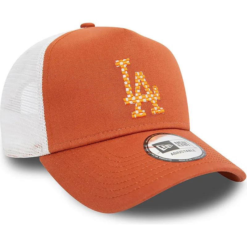 siltovka-zaoblena-hneda-snapback-a-frame-seasonal-infill-los-angeles-dodgers-mlb-new-era