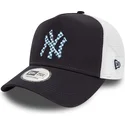 new-era-mlb-new-york-yankees-a-frame-seasonal-infill-trucker-cap-in-marineblau-und-weiss