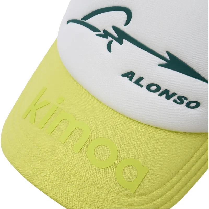 verstellbare-trucker-kappe-weiss-schwarz-und-gelb-aston-martin-f1-team-x-kimoa
