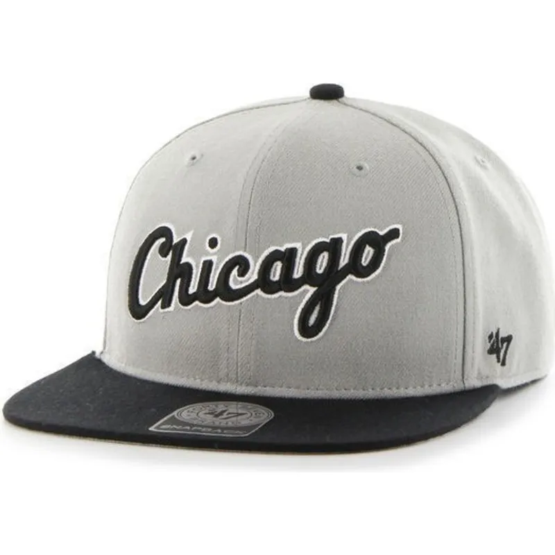 siltovka-rovna-siva-snapback-letras-chicago-white-sox-mlb-47-brand siltovka-rovna-siva-snapback-letras-chicago-white-sox-mlb-47-brand