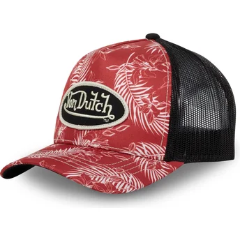 Šiltovky zaoblená červená snapback TRO CT Von Dutch