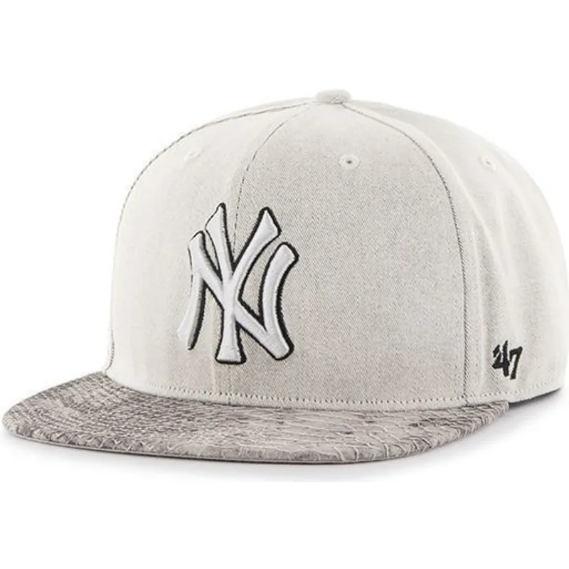 siltovka-rovna-siva-snapback-new-york-yankees-mlb-47-brand