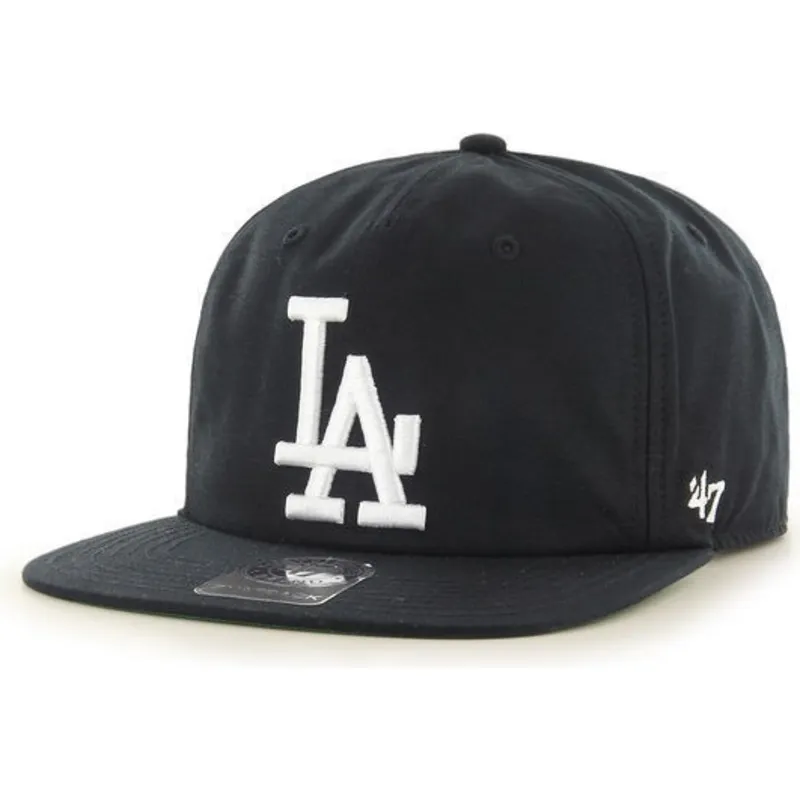 siltovka-rovna-cierna-snapback-los-angeles-dodgers-mlb-47-brand